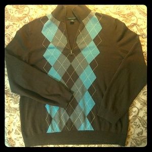 Banana Republic Cotton Cashmere Zip Up Sweater